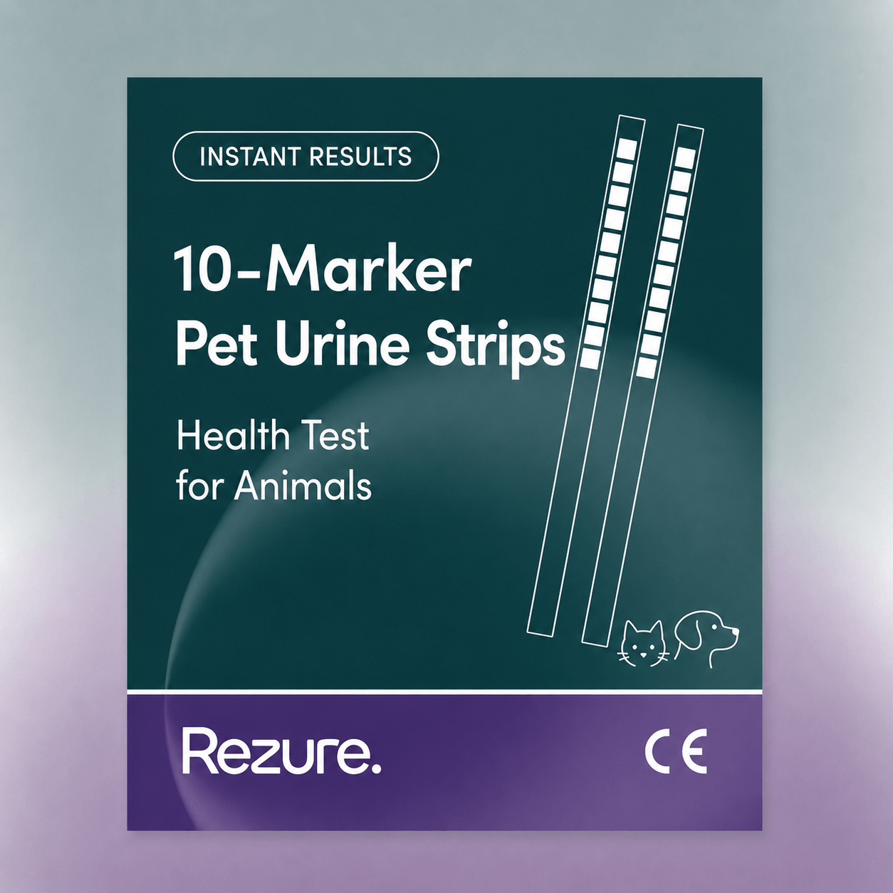 Pet 10 Parameter Urine Test Strips for Cats & Dogs (50 Pack)