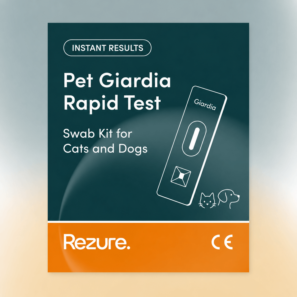 Pet Giardia Rapid Test Kit for Cats and Dogs