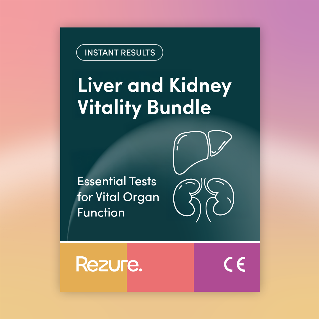 Liver and Kidney Vitality Bundle main image with Rezure branding