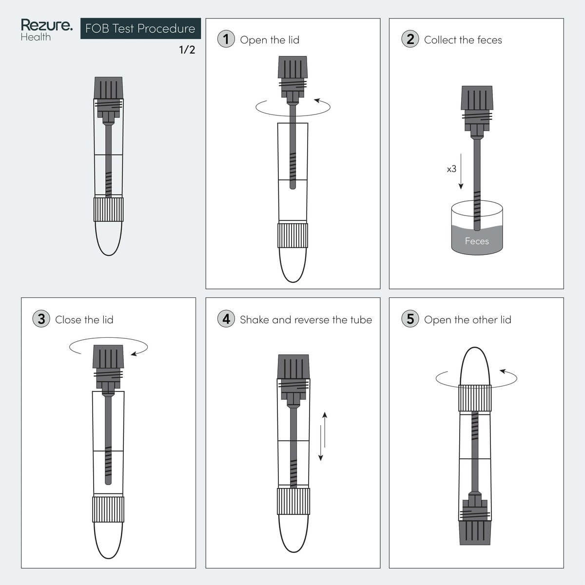 Bowel Health FOB Home Test for Polyps, Ulcers and Cancer