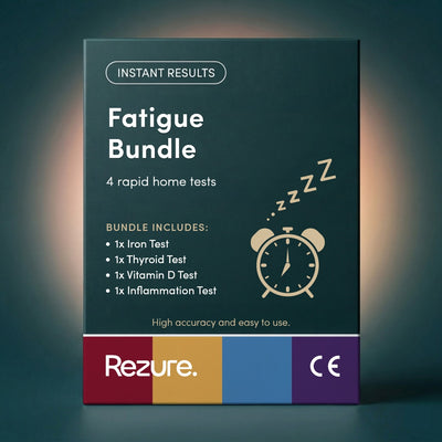 Rezure Fatigue Tests Bundle – 4 Rapid Home Health Tests for Tiredness