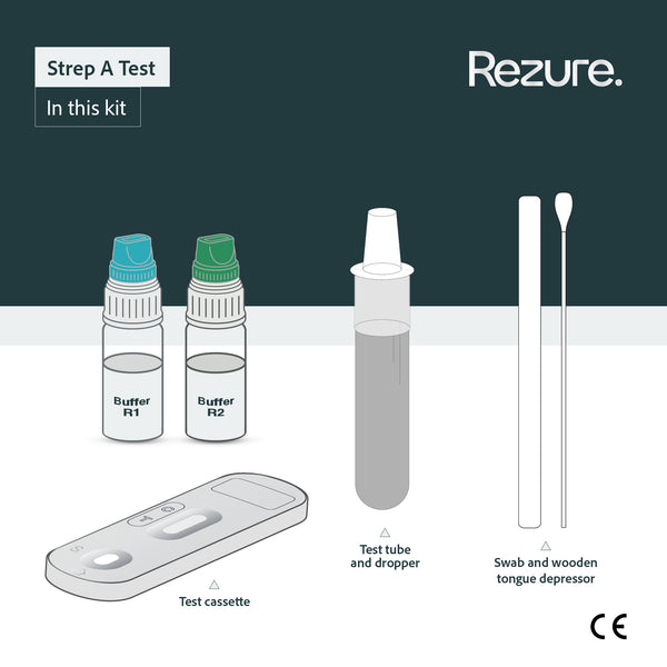 Strep Testing Strep A Throat Swab Rapid Test Kit | Rezure Health