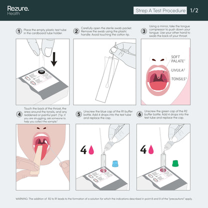 Strep A Throat Swab Rapid Test Kit