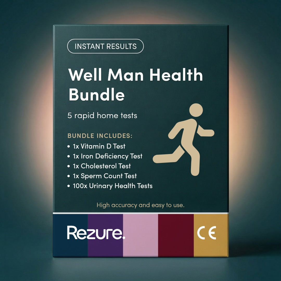 Rezure Well Man Bundle – 5 Key Rapid Tests for Everyday Health